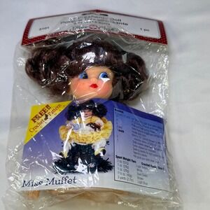 Fibre‎ Craft Air Freshener Doll 3101 Miss Muffet Crochet Pattern Vintage 5.75 in